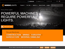 Tablet Screenshot of nordiclights.com